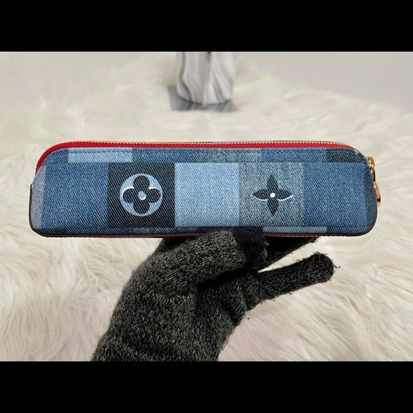 Elizabeth Denim Makeup/Pencil Pouch - Picture 3 of 10